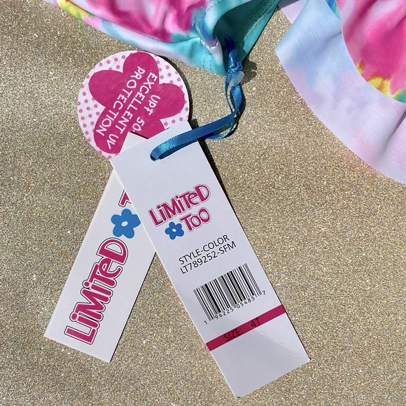 Limited Too toddler one piece tie dye bathing suit!  NWT! - Picture 8 of 10